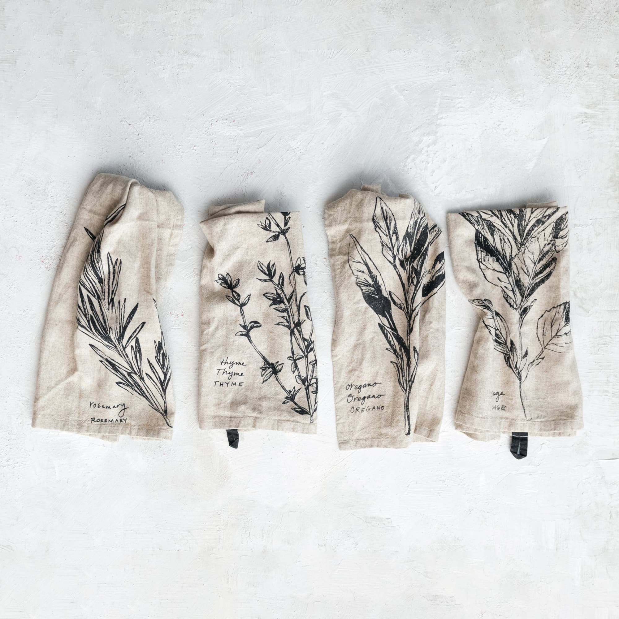 Hello Honey® Inspirational Sayings Linen Blend Tea Towel Set